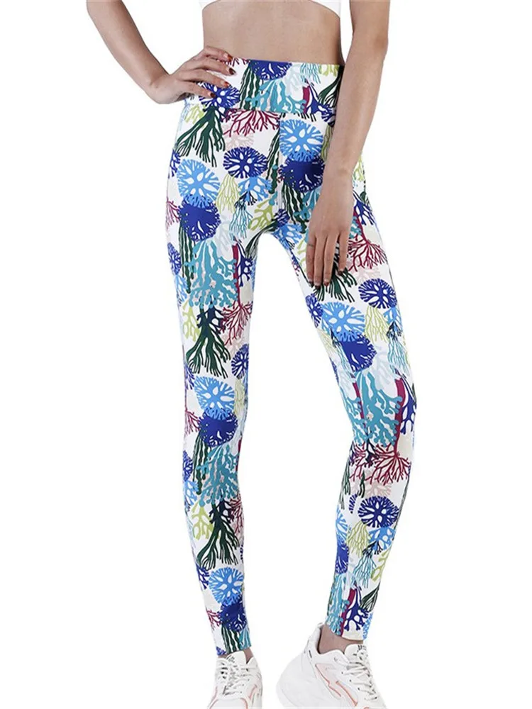 

Цветные полые брюки, уличная одежда, женские Леггинсы для йоги, модные спортивные брюки с высокой талией, повседневные брюки, летние стили д...