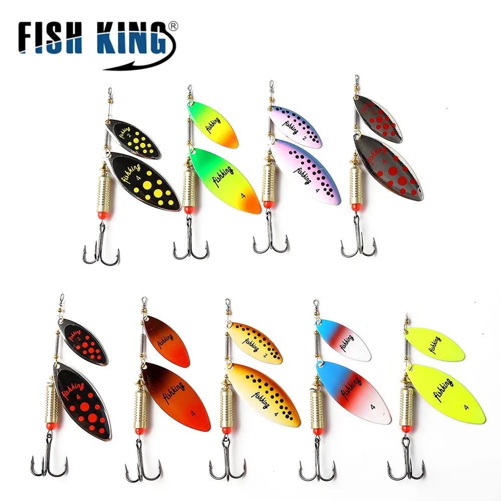 

FISHKING 1PCS20g Spoon Lure With Hook Hard Metal Bait Fishing hook Spinner Double Spoon Fishing Accessories Pesca Tackle