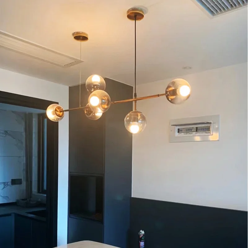 Современные стеклянные люстры, декоративные приборы для кухни ...