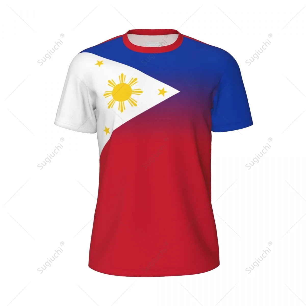 Спортивная Сетчатая футболка с Филиппинским флагом 4 для бега велосипеда футбола