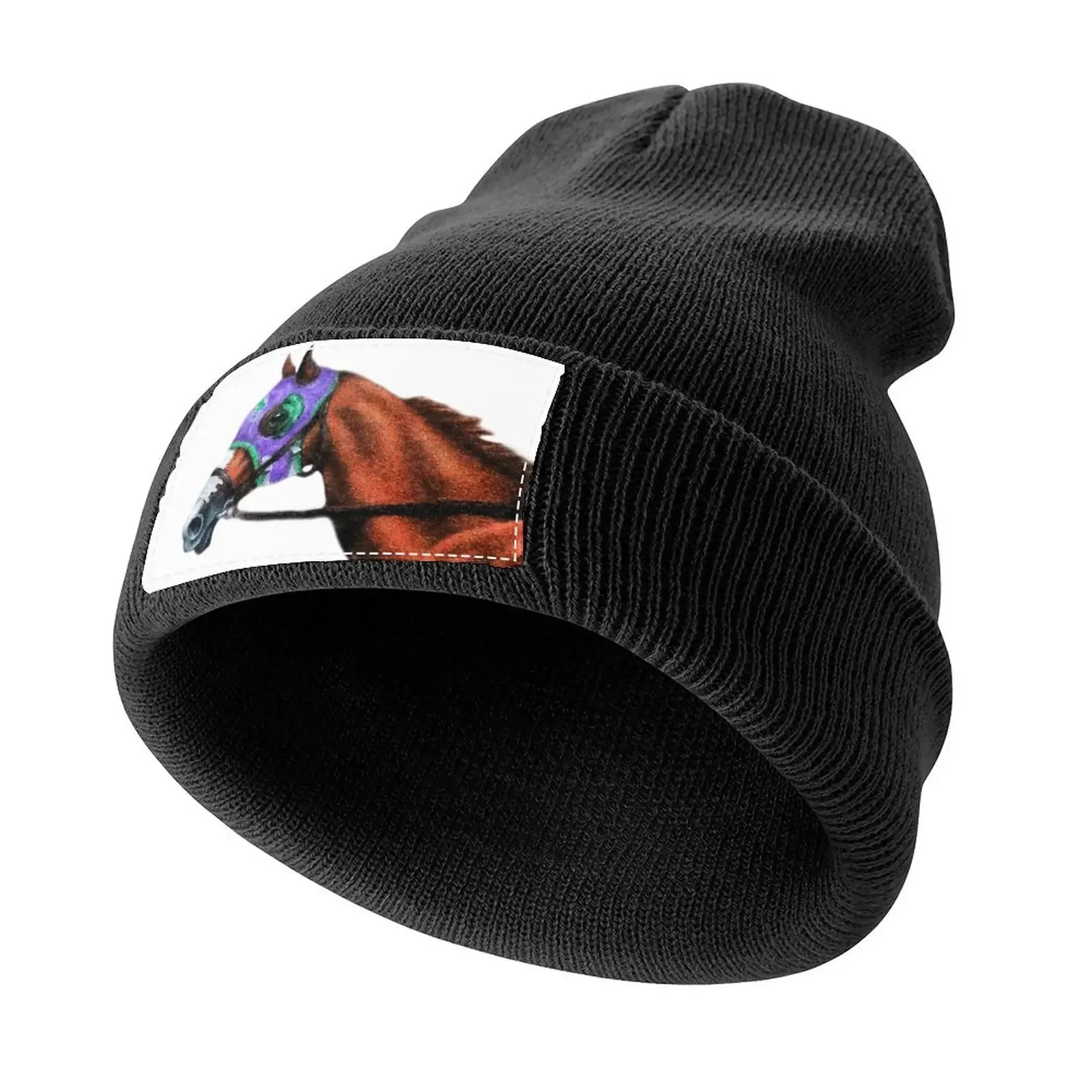 California Chrome Racehorse Вязаная шапка Пляжная шляпа дальнобойщика Кепка с защелкой на