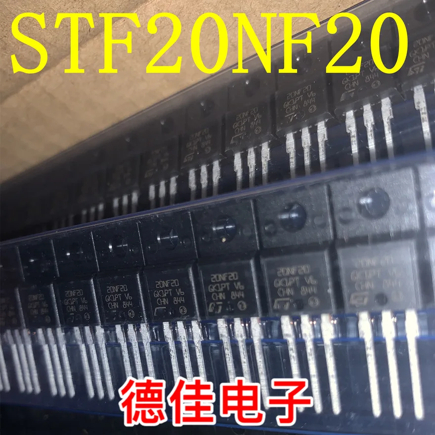 

Новая оригинальная плата ЖК-дисплея STF20NF20, широко используемый полевой МОП-транзистор 200 в, 18 А, TO220FP, замена IRF640FP