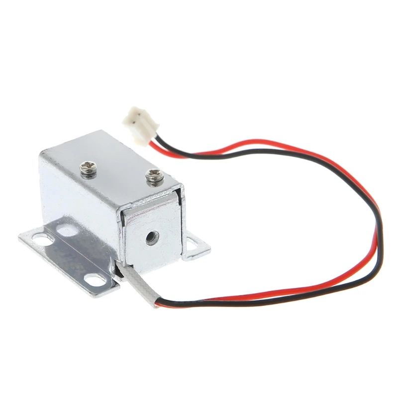 

DC12V Solenoid Electromagnetic Electric Lock Mini Door Drawer Tongue Down for Door Deposit Box Cabinet Access Control