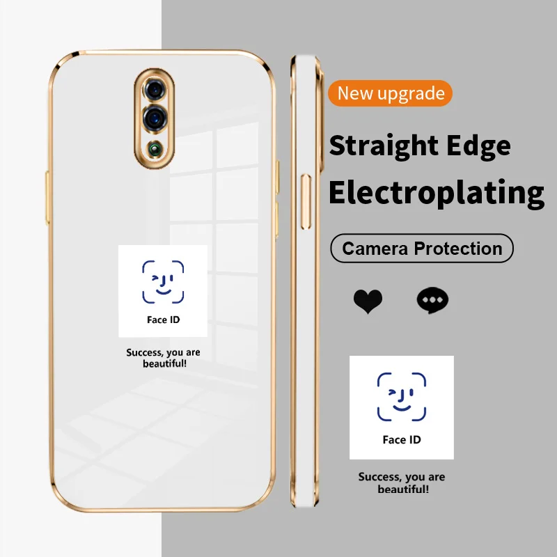 

Electroplated Case on for OPPO Reno Reno2 F Z Reno3 Pro Reno4 Reno5 Reno6 Z 4G 5G Pro Plus Find X3 Lite Shockproof Shell
