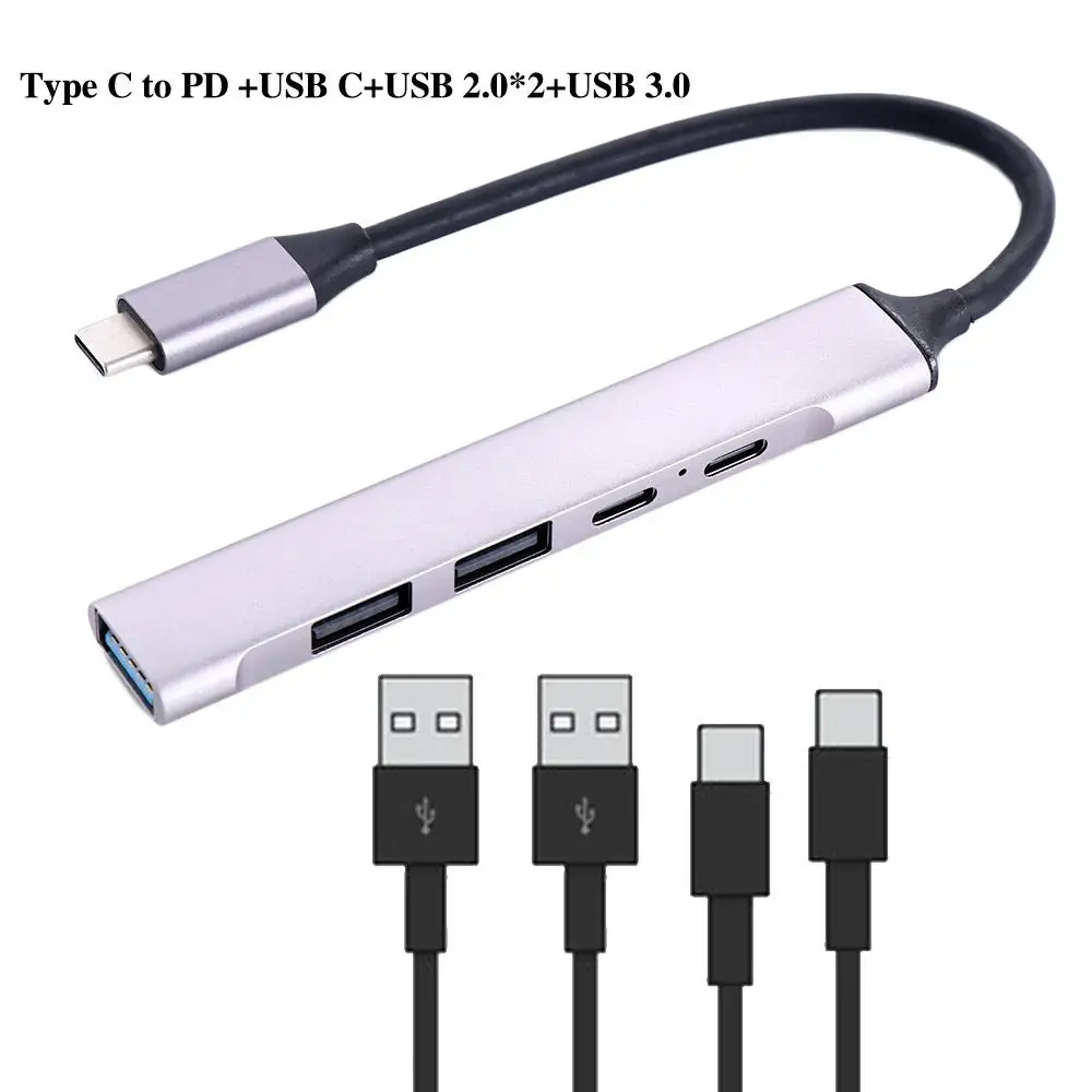 

5 in 1 MultiPort USB 2.0 Computer Peripherals Hub Adapter Computer Accessories Docking Station PD HUB USB Splitter USB Hubs