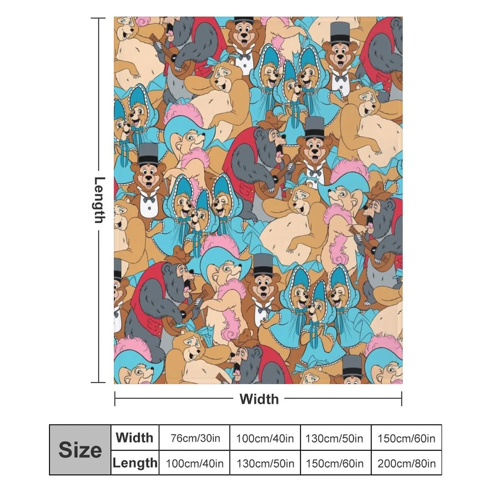 Одеяло с рисунком деревенского медведя-дзбаборе мягкие декоративные одеяла