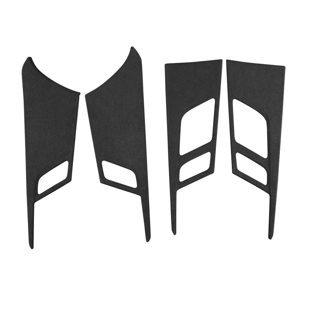 

2 шт., кожаные наклейки на дверную панель из алькантары для Audi A4L 17-21