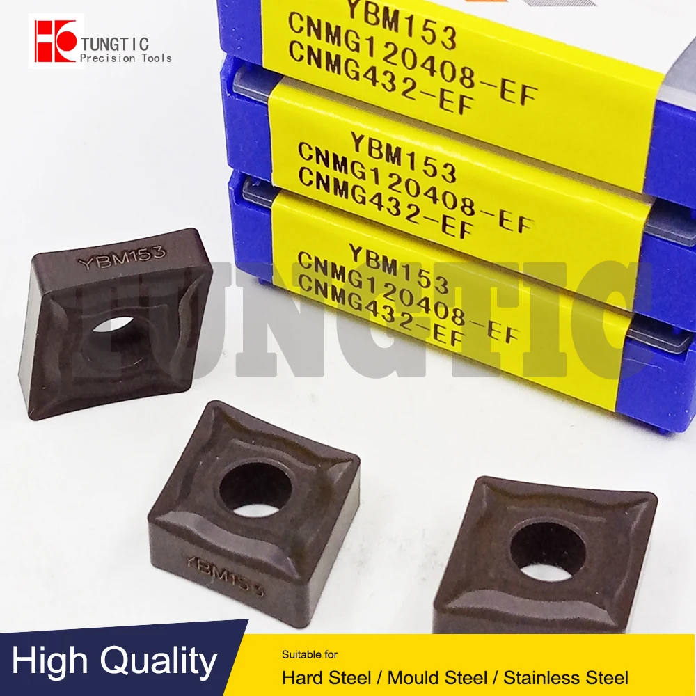 CNMG120408-EF YBM153 YBG205 CNMG432-EF карбидные Токарные Вставки режущие инструменты