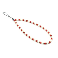 macaron color matching fashion mobile phone chain simple diy enamel handmade bead string mobile phone lanyard female accessories