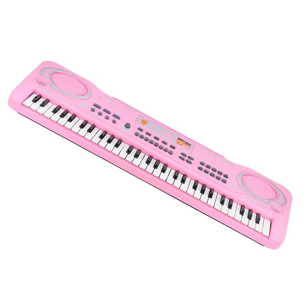 

Children 61-Key Electric Piano with Microphone Electronic Organ USB Digital Keyboard Musical Instrument Toy Party Favors