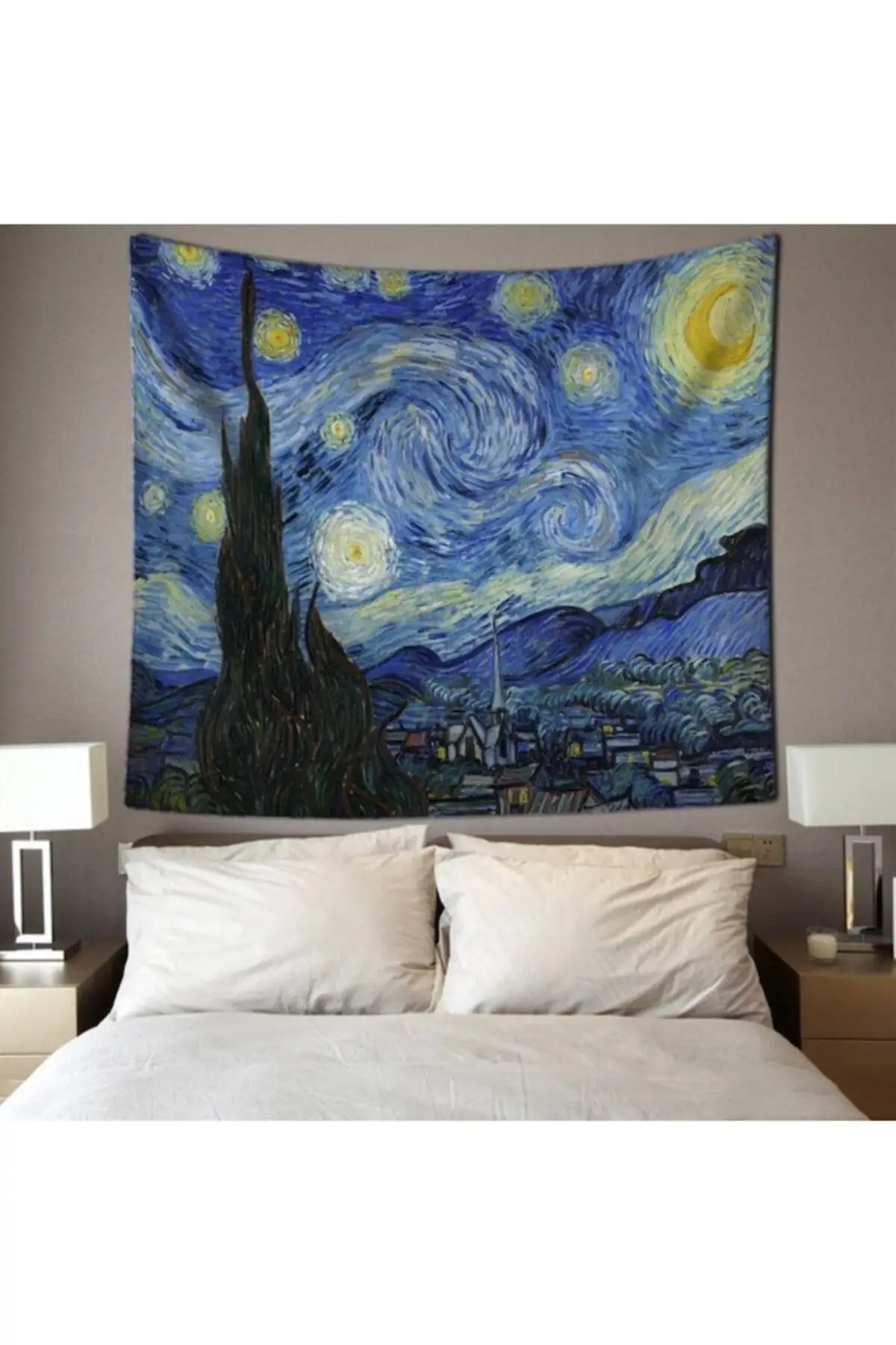 

Starry Night Wall Cloth Wall Tapestry 70/120 Art Decoration Van Gogh Bright Dreams Print