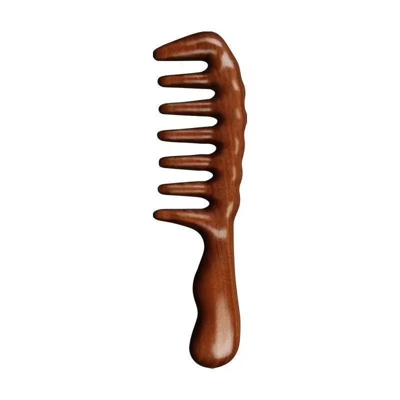 Гребень из натурального сандалового дерева многофункциональный массажный