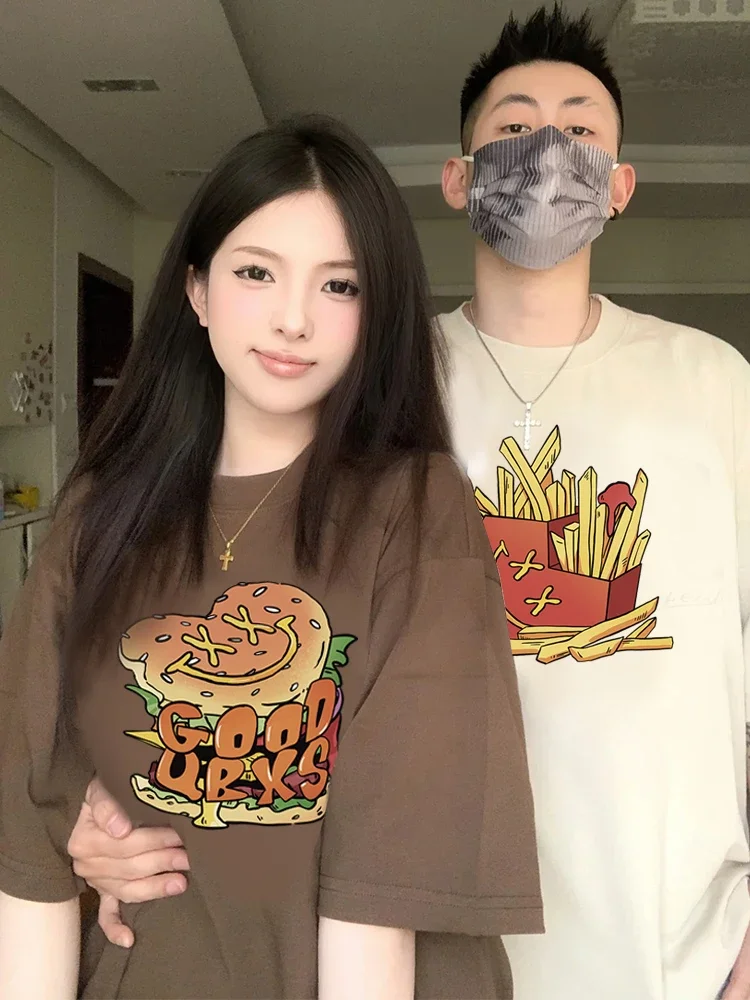 Парные футболки для влюбленных женщин и мужчин новейший подарок на день Святого