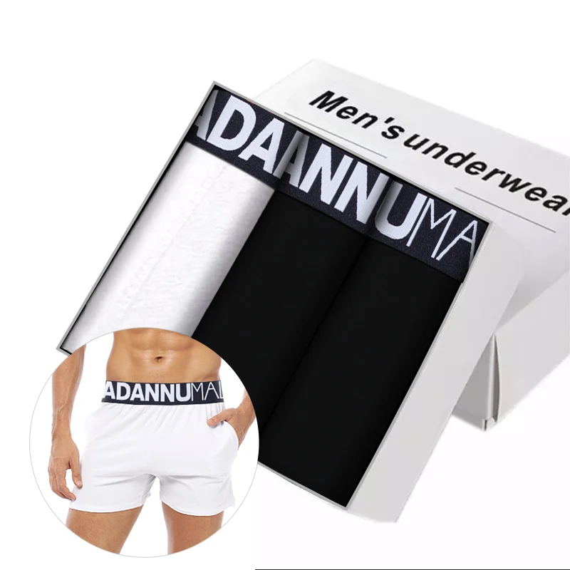 

Cotton Men Short Boxer Breathable Sexy Mens Underwear Home Fitness Panties Comfortable Boxers Man Slip Ropa Interior Hombre