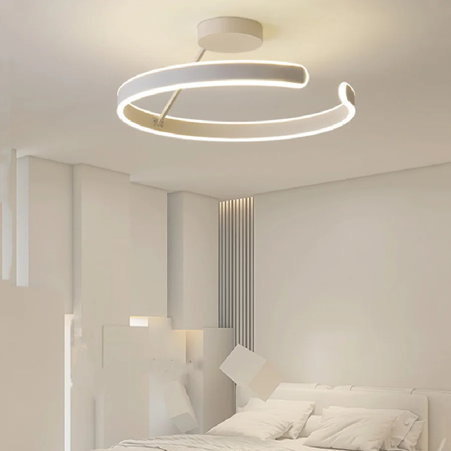 

Black LED Ceiling Light Modern Minimalist Living Room Bedroom Kitchen Island Ceiling Chandelier Home Indoor Lighting Fixtures