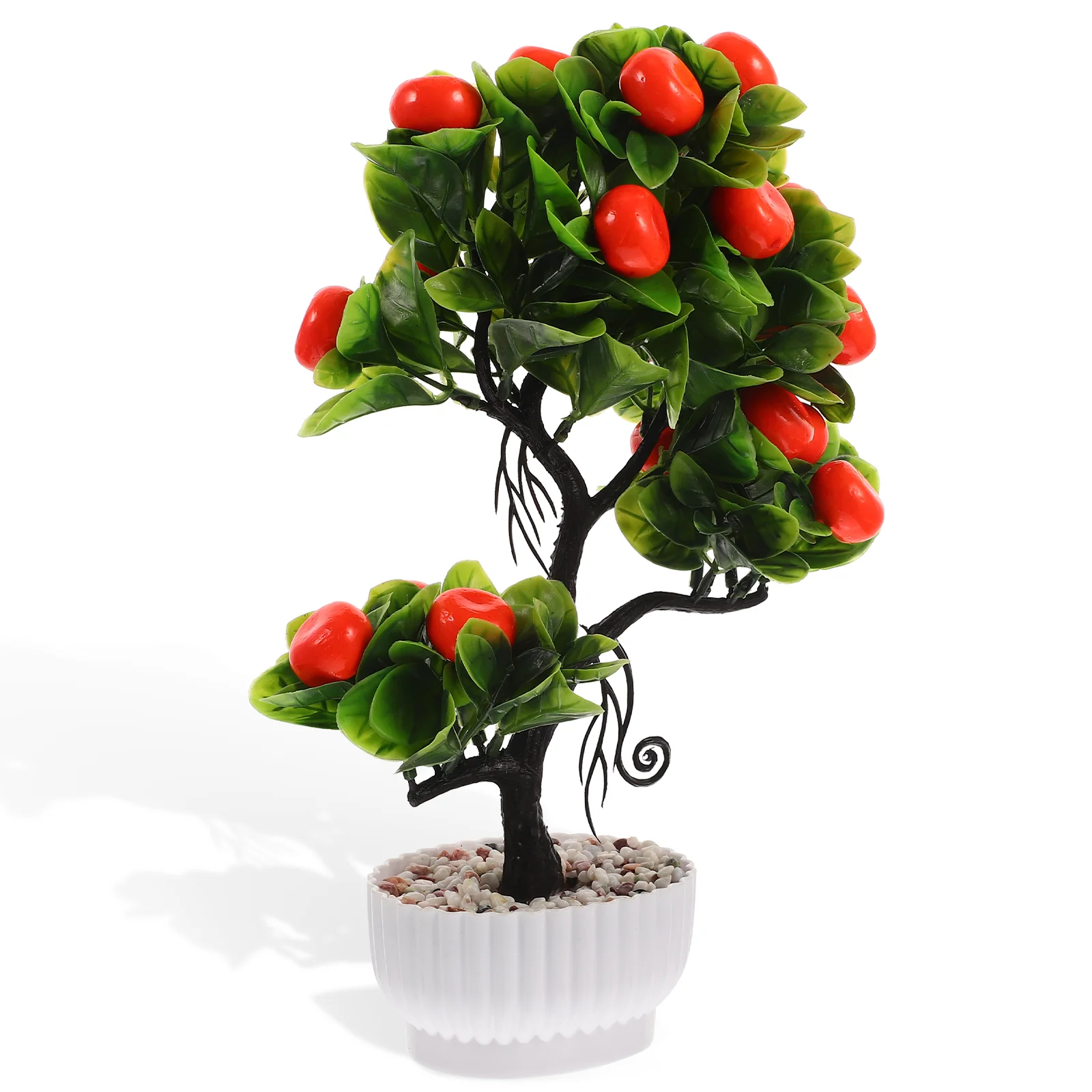 

Artificial Fruit Tree Tabletop Decor Faux Bonsai Strawberry Plants Potted Simulated Pp Office Indoor