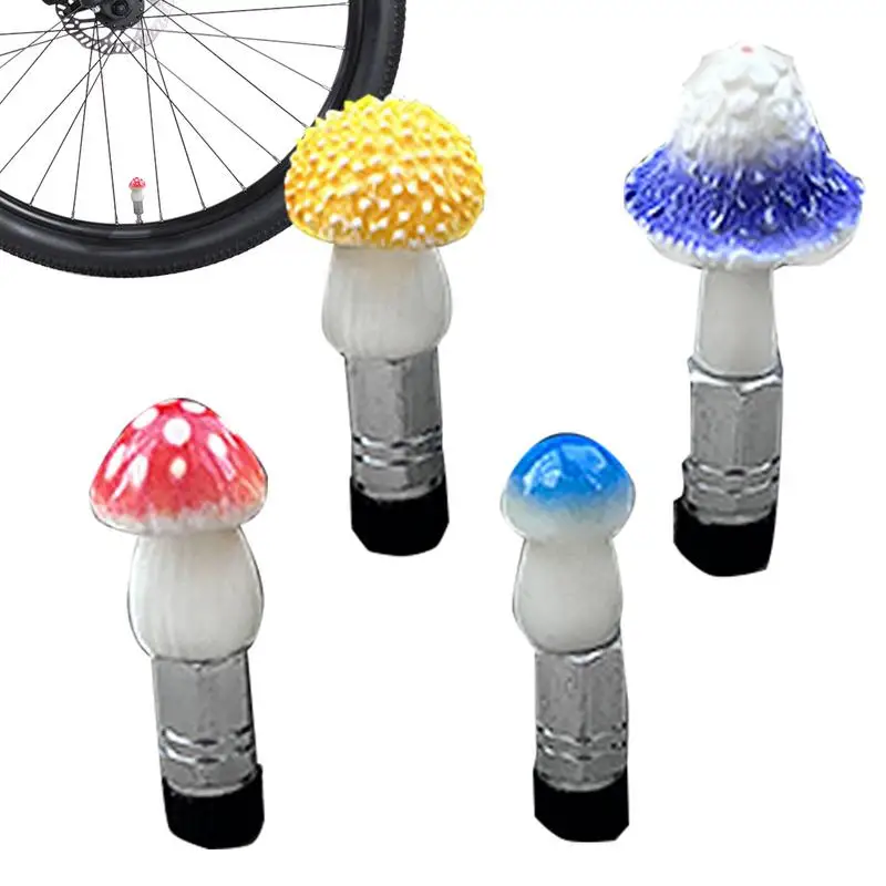 Nakładki na trzpień zaworu opony Szczelna nakładka zawór grzybkowy 4szt Zabawne osłony trzpienia z francuskim adapterem Dekoracja opon do