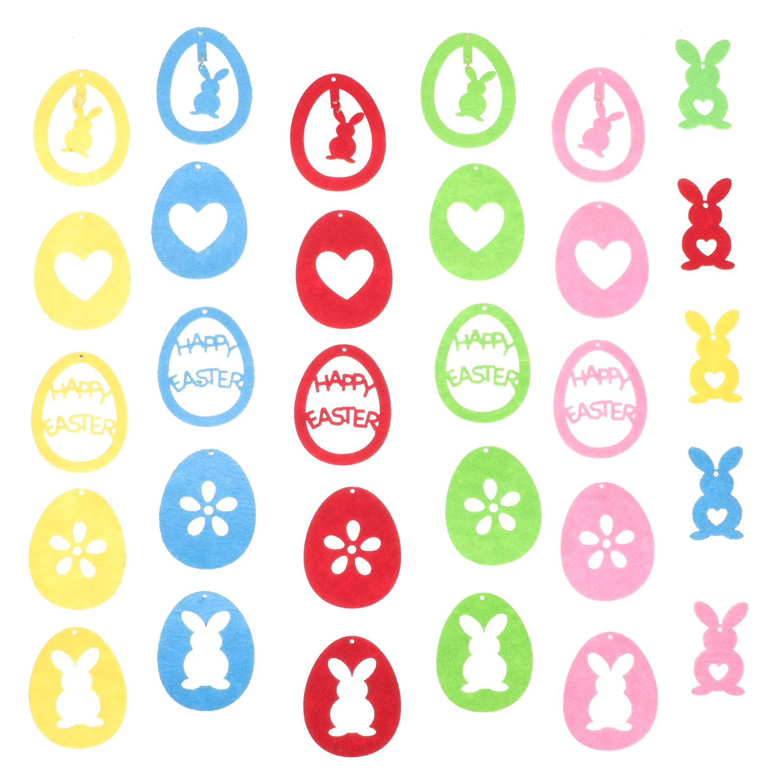 

60Pcs Vivid Bunny Ornaments for Dining Table Easter Party Layout Adornments for Home Hotel