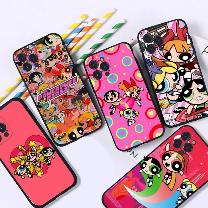 

Cute Cartoon Girls Phone Case For iPhone 8 7 6 6S Plus X SE 2020 XR XS 14 11 12 13 Mini Pro Max Mobile Case