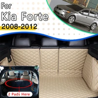 car trunk mats for kia forte cerato shuma koup td 2008 2009 2010 2011 2012 waterproof pads leather car trunk mat car accessories
