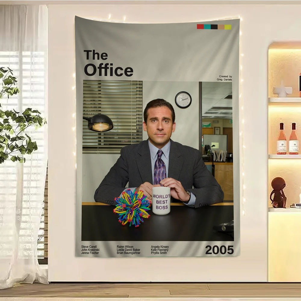 Винтажный Гобелен С Принтом Офисные Друзья Большой Настенный В Стиле Хиппи