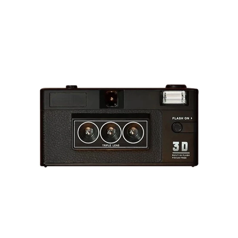 

Camera 3D Retro Film Camera Three-Lens GIF Moving Picture Fool 135 Film Machine