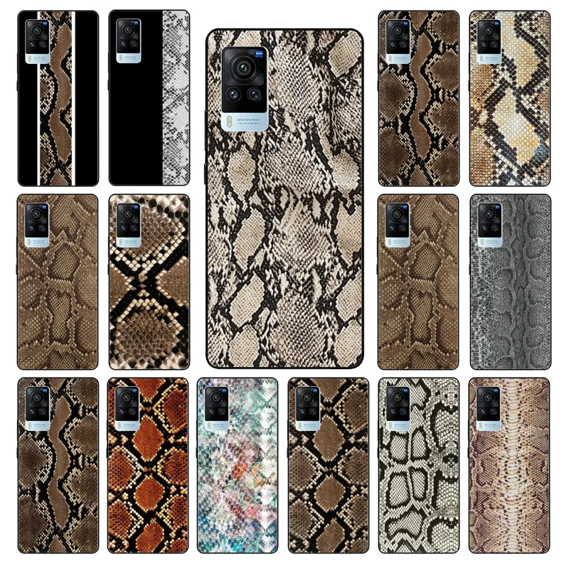

Snake Skin Phone Case for VIVO V21E V21 V23 V23E V2109 Y53S Y33S Y55 Y76 Y31 Y21 Y72 Y01 Y21S Y11S