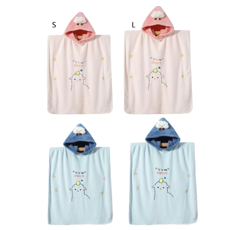 

Baby Bath Towel Hooded Soft Towel Highly Absorbent Bathrobe Blanket Toddlers Shower Gifts 2 Sizes for Boys Girls Durable