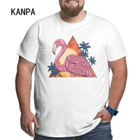 summer t shirt for men casual clothing hip hop oversize t shirt streetwear harajuku flamingo printed short sleeve tshirt men 6xl