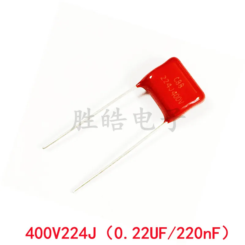 

10piece Good quality 400V224J High Quality 5% 0.22UF Pitch 7.5mm 10mm 15mm 220NF 400V 224 224J CBB Polypropylene Film Capacitor