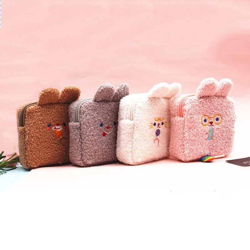 

1 шт., новая и Высококачественная Милая вместительная сумка для монет, клатч, косметичка, сумка для хранения гигиенических полотенец, сумка д...