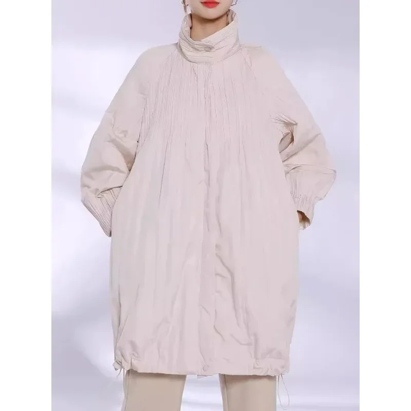 Плиссированная женская куртка Miyake осенне-зимняя новая хлопковая с