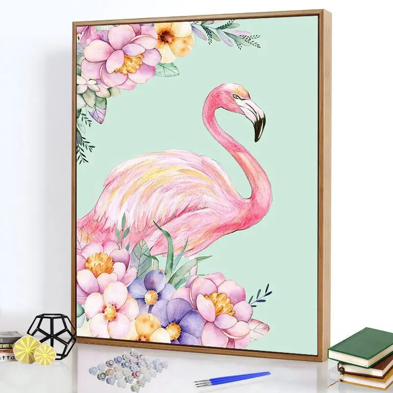 

99002Ann-Tulip diy Цифровая масляная живопись, картина маслом, акриловая Цветочная живопись, взрыв, ручная работа, пейзаж, живопись