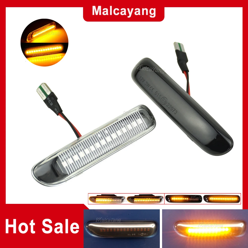 

Dynamic Turn Signal Light LED Side Marker Lamp Indicator For BMW 3 Series E46 Sedan Coupe Wagon Convertible 1997-2001