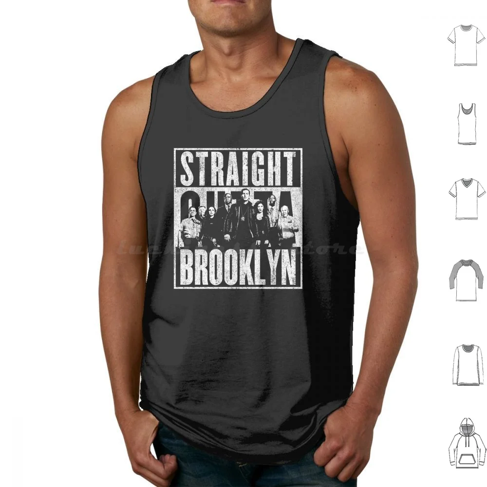 Майки Straight Outta Brooklyn с принтом хлопок Boyle 99 Jake Peralta Captain Holt Brooklyn99