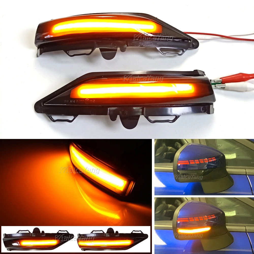 

2Pcs LED Turn Signal Light Side Wing Rearview Mirror Repeater Blinker For Ford Fiesta ST Line MK8 2018 2019 Fast Delivery