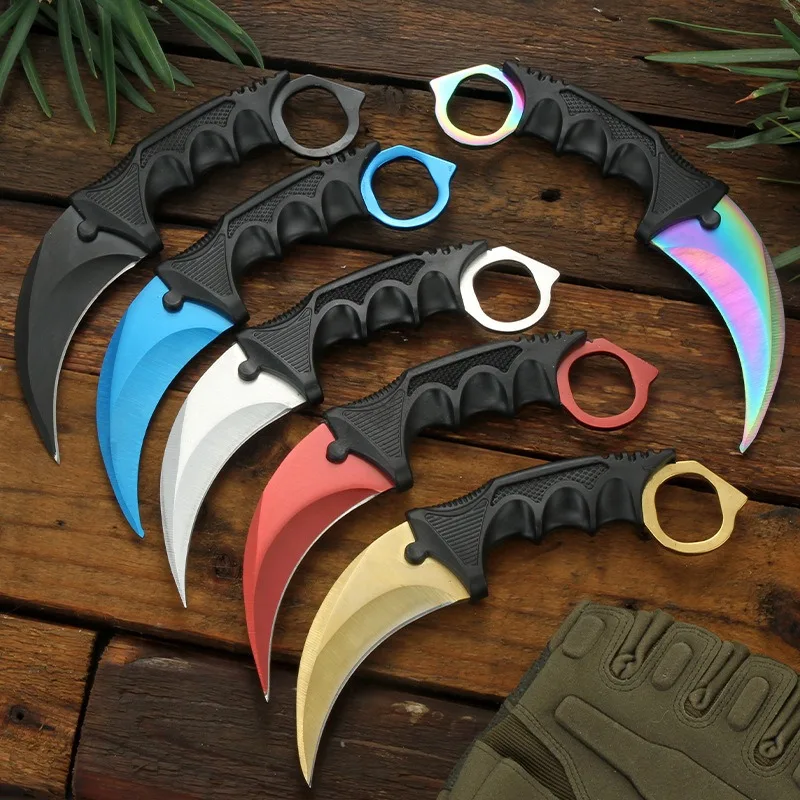 

2023newHigh Quality CSGO outdoor claw sharp game wolf claw knife outdoor self-defense camping survival exquisite knife