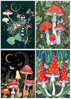 5d diamond painting mushrooms full square round diamond art for adults and kids embroidery diamond mosaic home decor