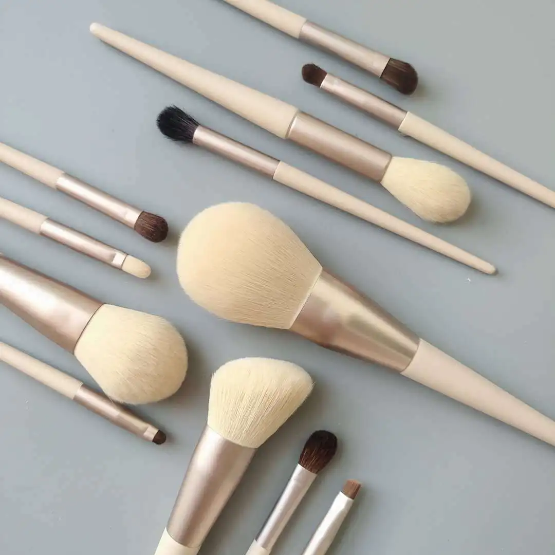 Morandi 12 Makeup Brush Set Animal Hair Eyeshadow Brush Eyeliner Tool  Maleta De Maquillaje Profesional Rt Brush Makeup Brushes