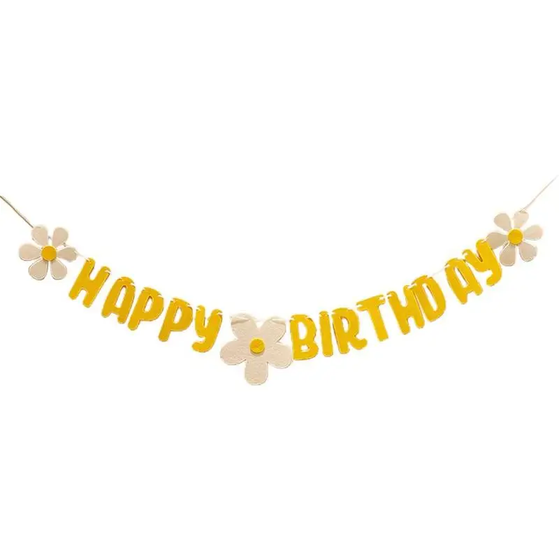 

KITPIPI Гирлянда-баннер "Ромашка" для дня рождения