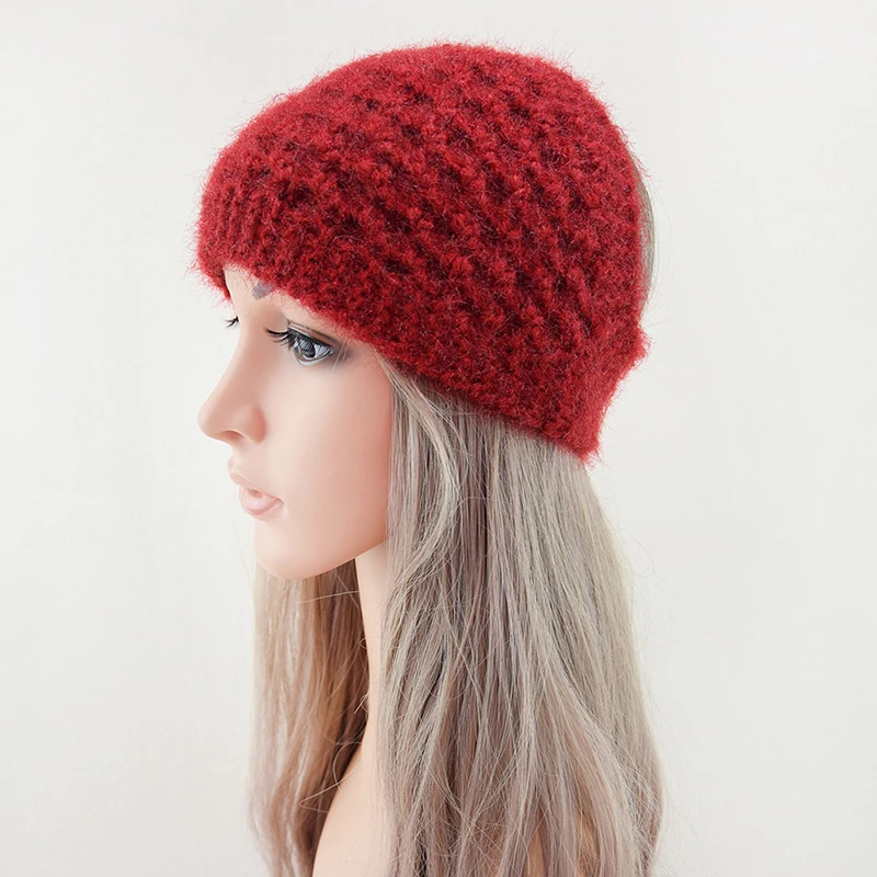 

1pc Solid Color Stretch Hair Bands Fashion Knitted Headbands Winter Warm Women Crochet Caps Soft Turban Hair Accessories
