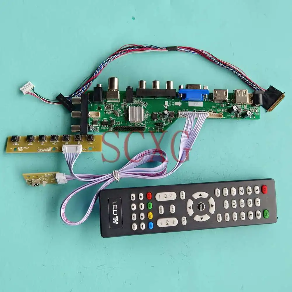 

Совместимая плата контроллера, DIY Kit 17,3 "1600 900 VGA HDMI-совместимая с USB AV LED ЖК-экран DVB Цифровой Сигнал LVDS 40 Pin