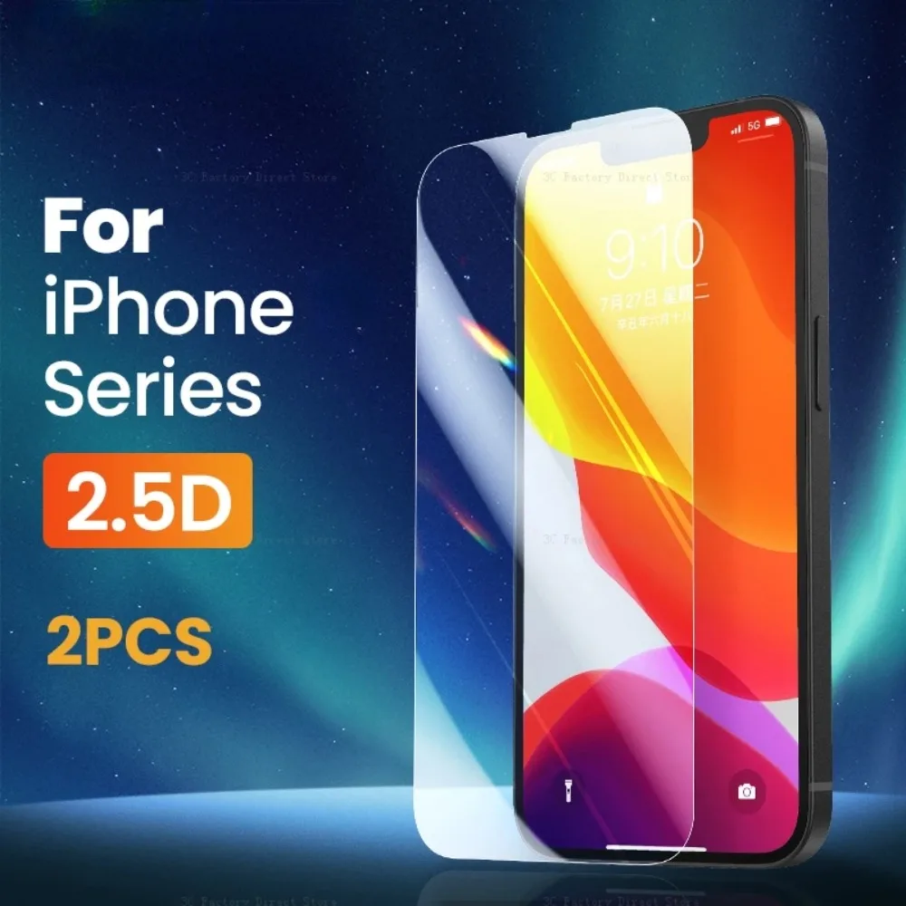 Закаленная пленка на весь экран для iPhone стекло телефона 13 14 15 Pro Max 12 11 X Xs XR 8 7 Plus SE3 2