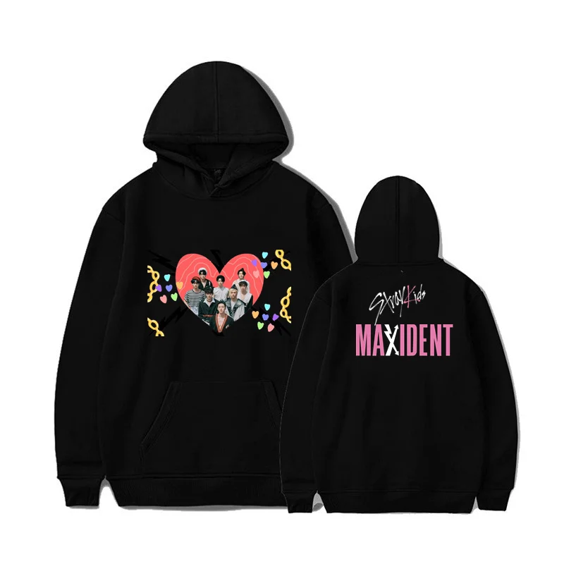 

Stray Kids Maxident Hoodies Sweatshirts Kpop Support Hoodies for Men Women
