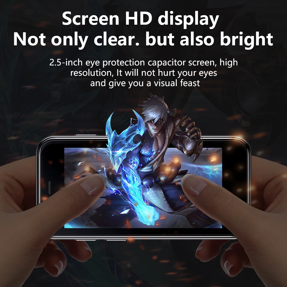 SERVO 12S Max Android Small Smartphone,1GB RAM, 8GB ROM, 2.5 Inch Screen,1000mAh, Face ID,Google Play,Mini Pocket Mobile Phone