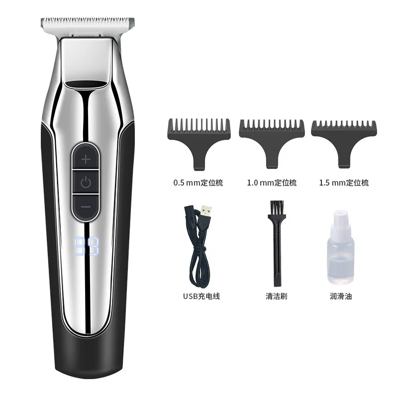 2022 New Hair Clipper Professional Electric Carving Hair Cutting Machine Diamond LCD Display Barber Beard Trimmer For Men