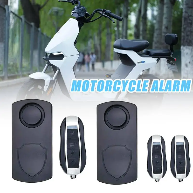 

Wireless Bike Alarm Waterproof Motorcycle Alarm System Anti Theft 110dB Loud Adjustable Sensitivity Remote Control Distance Up