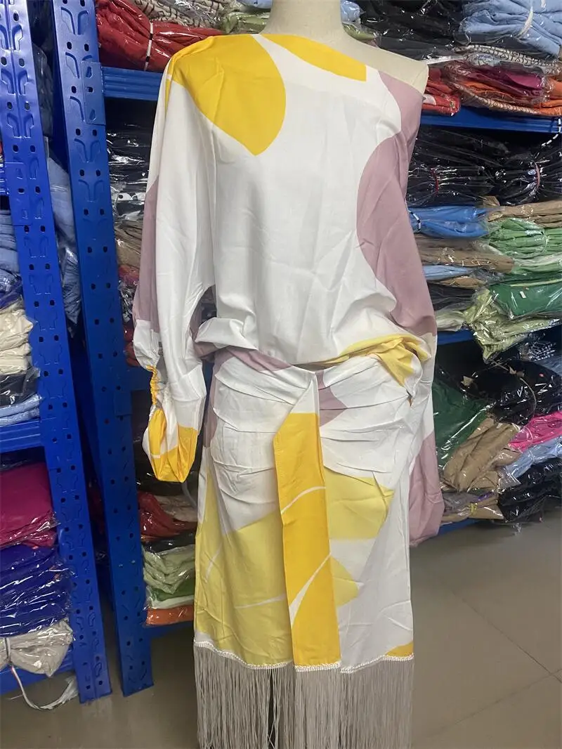 Женская юбка с открытыми плечами Свободный Топ диагональным вырезом и