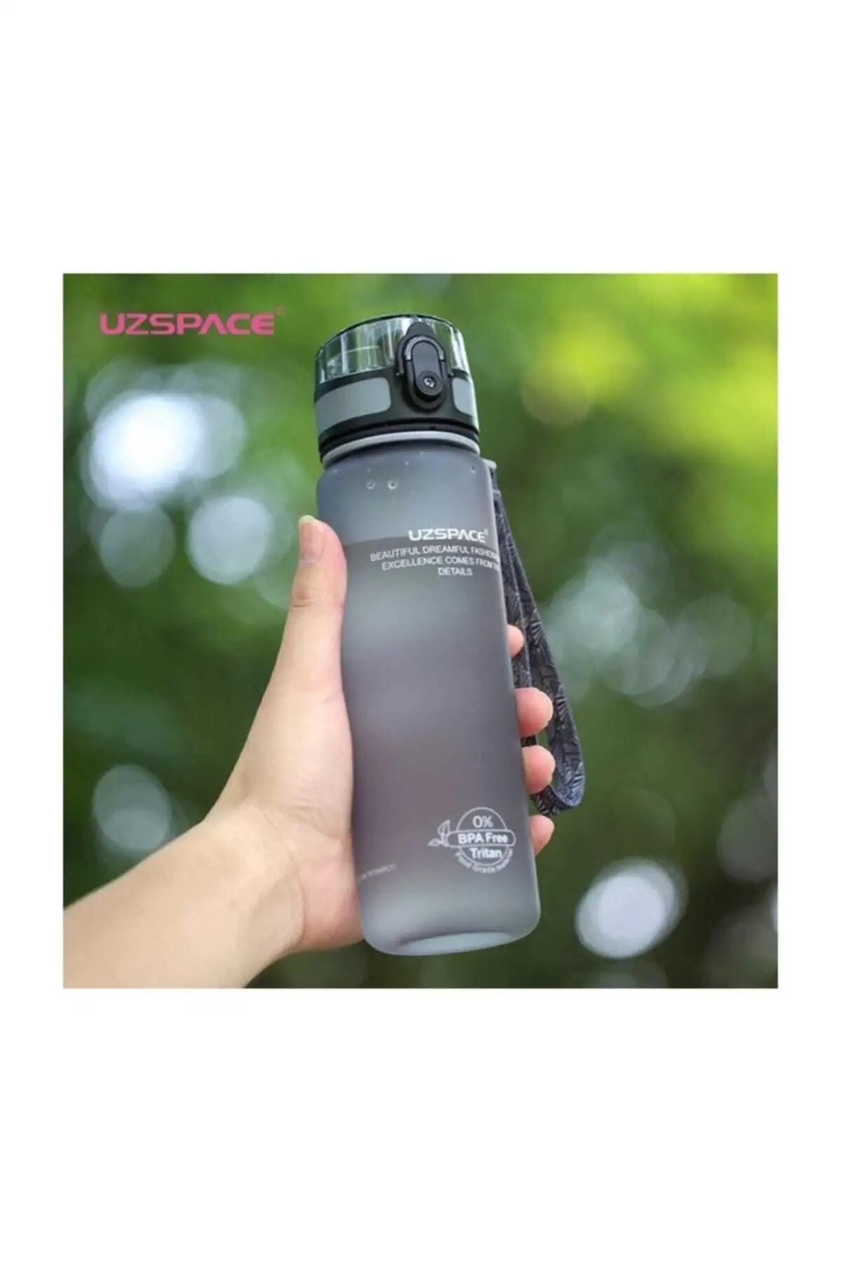 

Sports Water Bottle Flask With Lock Lid 500ml Set Cycling Large Capacity No Smell Outdoor Motivation Design Beautiful Quality