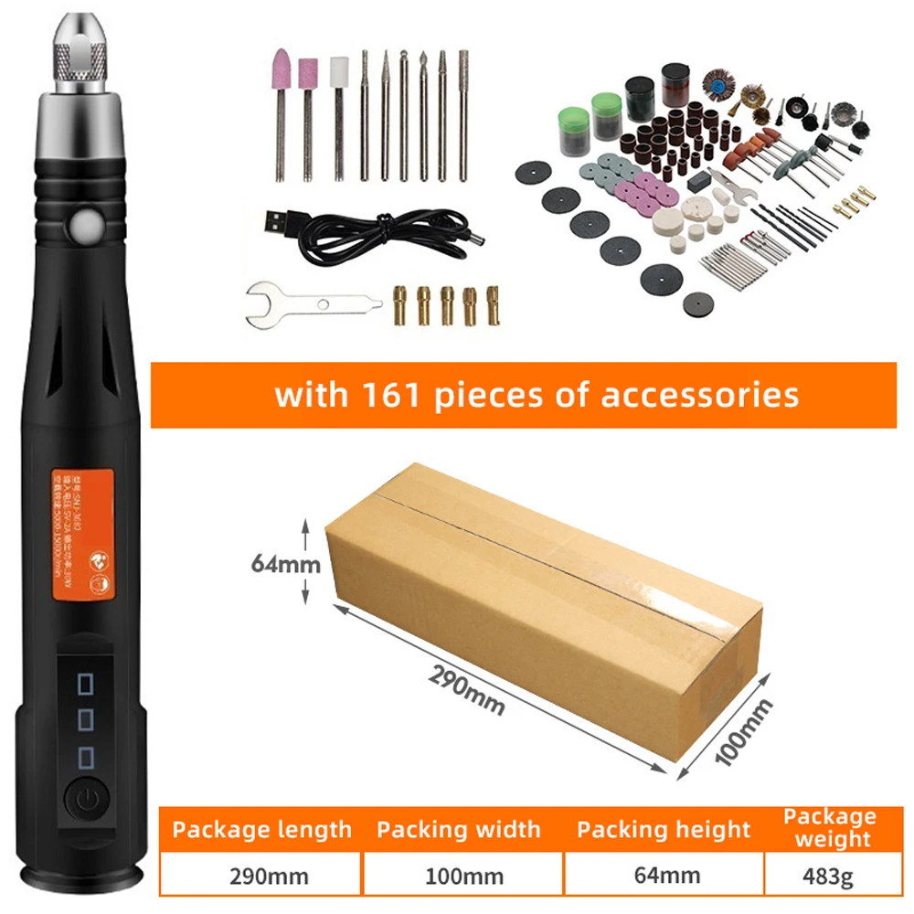 Беспроводная мини-дрель с USB